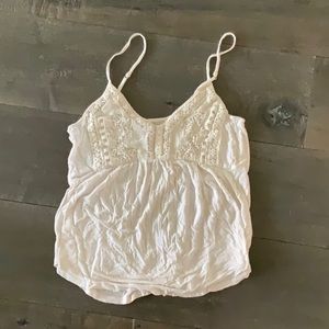 White Lace Tank Top